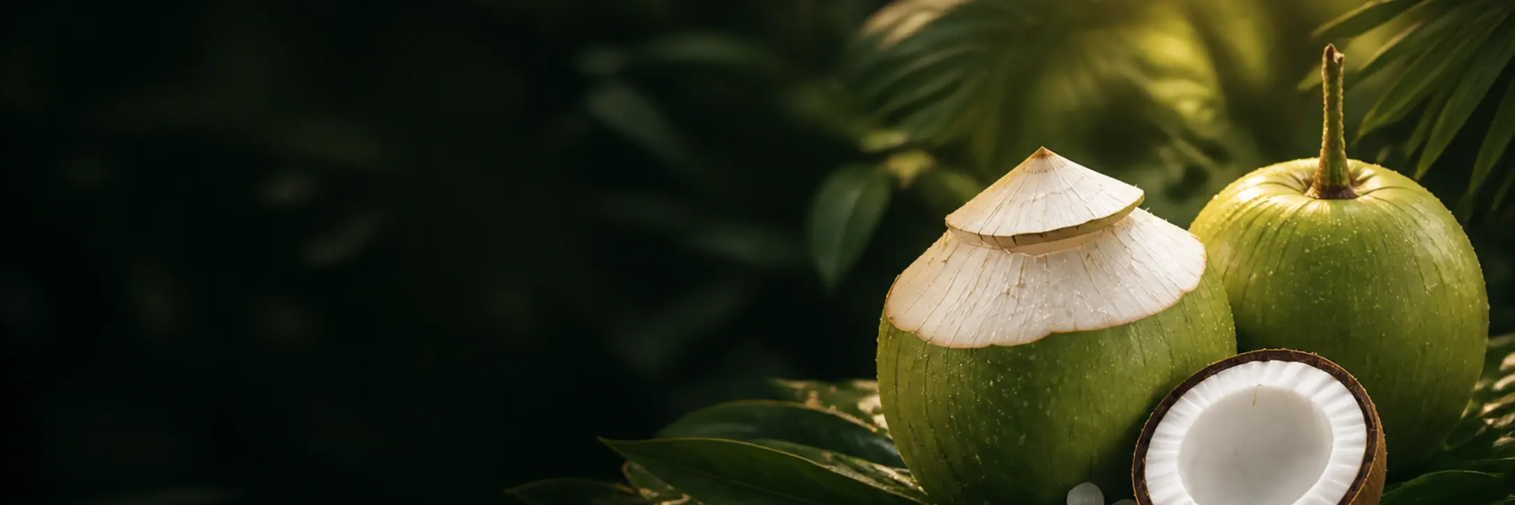 Young coconuts